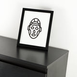 African mask poster