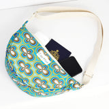 Belt bag - blue and gold