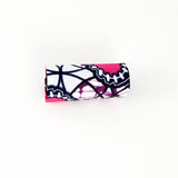 Running headband with removable knot - red