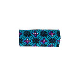 Running headband with removable knot - red