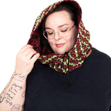 Reversible Hooded Neck Warmer – Red