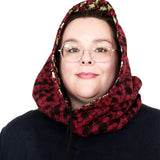 Reversible Hooded Neck Warmer – Red