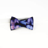 Noeud Papillon tie dye bleu et blanc, Enfant Garçon