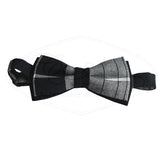 Nœud Papillon Et Bretelles - Blanc Et Noir Madras