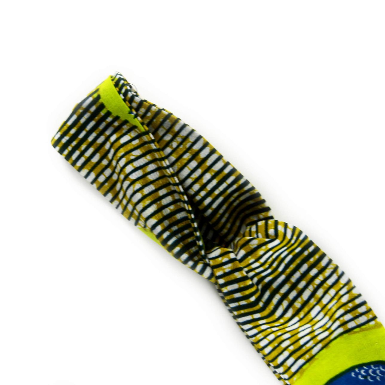 Bandeau Croisé - Vert Pagne Africain Wax