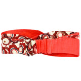Twist Headband, Criss Cross Head Wrap - Pink African Print