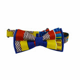 Noeud Papillon Coloré - Bleu Jaune Rouge Kenté