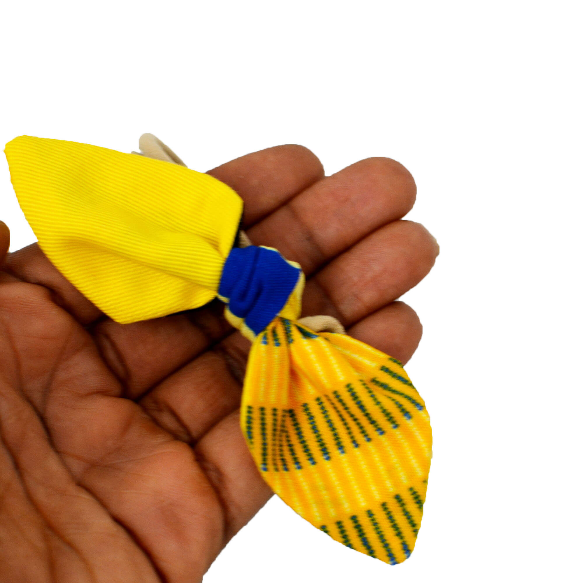 Duo Bandeaux Boucles Papillon - Bleu, Jaune