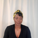 Wire Headband, headwrap - Orange & Green