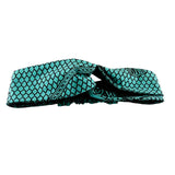 Twist Headband - Green African Print