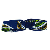 Twist Headband - Blue African Print