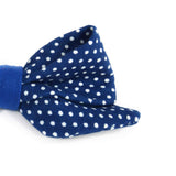 Hair Clip, Baby Hair Barrette - Navy Blue White Polka Dot