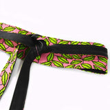 Ceinture Obi - Rose Vert Pagne Wax