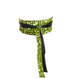 Ceinture Enveloppante, Ceinture Obi - Bogolan Vert