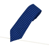 Blue tie with white stars