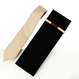 Beige polka dot tie