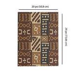 Gift Wrapping Paper - Brown Mud Cloth