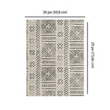 Gift Wrap Paper - Cream Black Mud Cloth