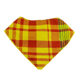 Bavoir Bandana - Jaunec Et Rouge Madras
