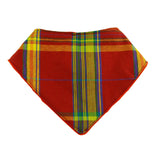 Bavoir Bandana - Rouge Et Jaune Madras