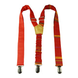 Noeud Papillon Et Bretelles - Rouge Madras