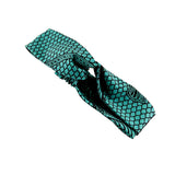 Twist Headband - Green African Print