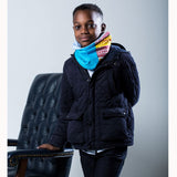 Reversible Kid Neck Warmer - Baby To Youth - Blue