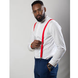 Bretelles Rouges À Pois - Shweshwe