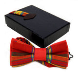 Plaid Bow Tie - Red Madras