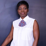 Ingrid fondatrice Coo-Mon portant une de nos cravates pour femmes