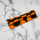 Orange Green Fabric Face Mask