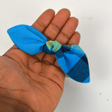 Baby Bow Headband - Black White Plaid Madras