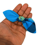 2 Knot Bow Headbands - Blue, Yellow