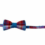 Noeud Papillon Rose À Carreaux - Madras