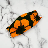 Orange Green Fabric Face Mask