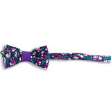 Noeud Papillon Mauve - Cauris Pagne Wax