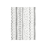 Gift Wrapping Paper - White Black Striped