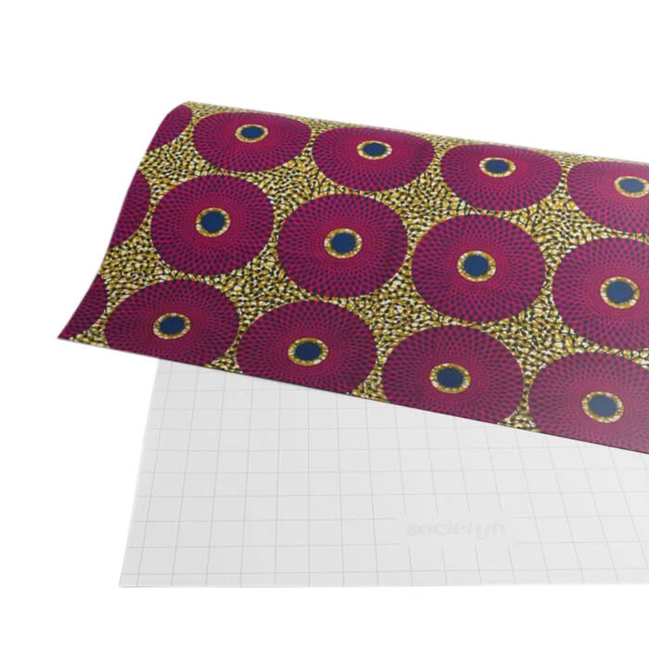 Gift Wrapping Paper - Pink blue African Print Patterns