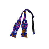 Self Tie Bow Tie - Blue Purple Silk Satin