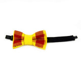Father And Son Bow Ties - Yellow And Red Plaid Madras