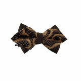 Noeud Papillon Pointe De Diamant - Brun Pagne Wax