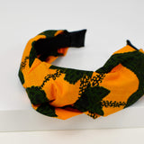 Knotted Headband - Orange And Camo