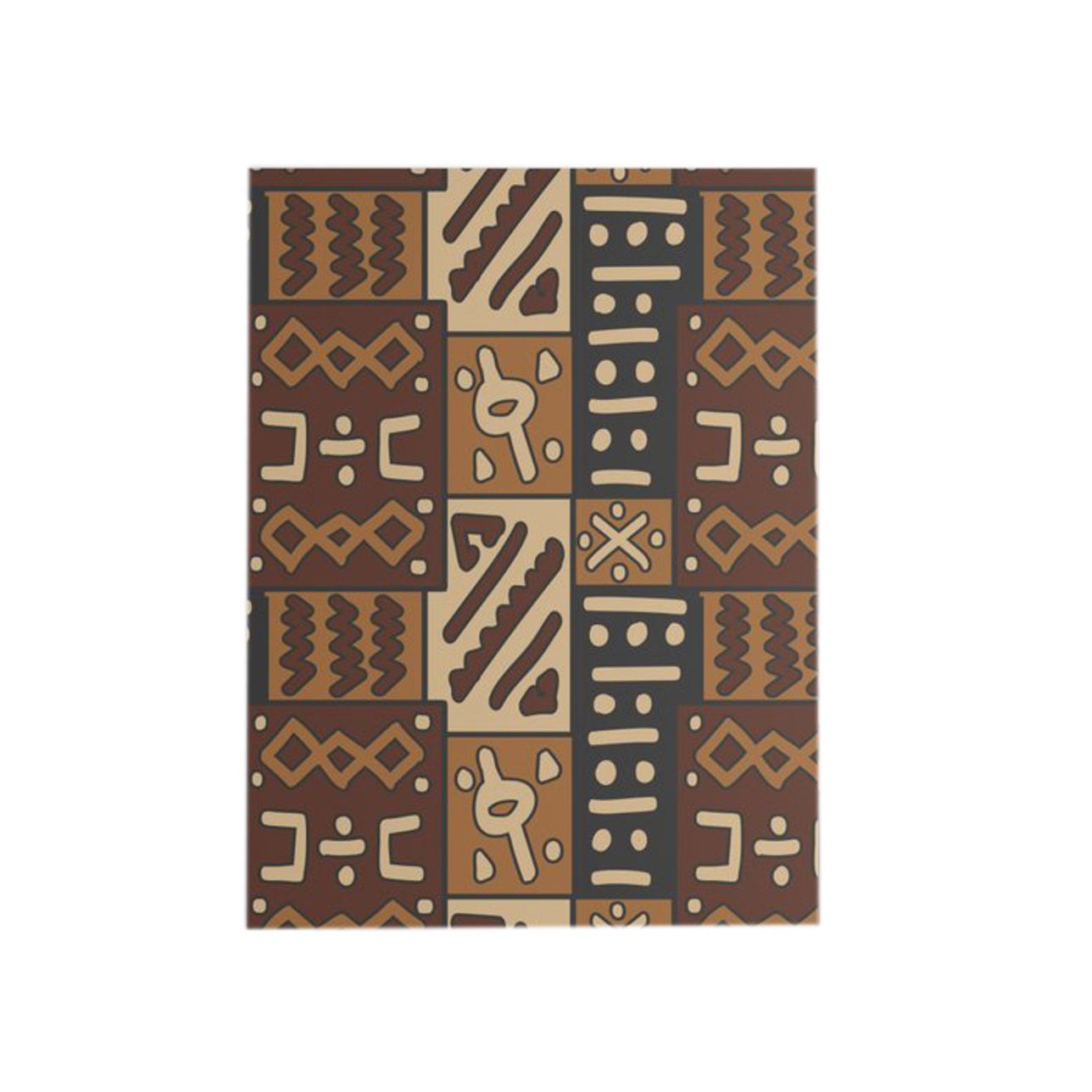 Papier D'emballage Cadeau - Bogolan Brun