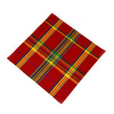 Pocket Square - Red And Yellow Plaid Madras