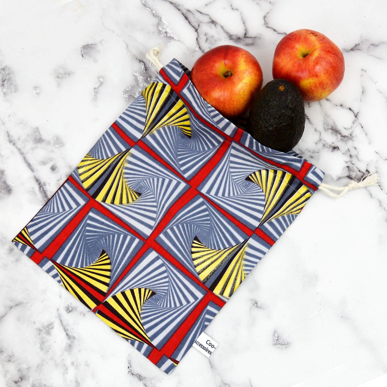 Sac à Vrac - Pagne Africain Gris