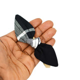 Two Bow Tie Headbands - Red White Polka Dot, Black