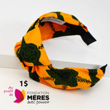 Knotted Headband - Orange And Camo