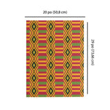 Gift Wrap Paper - Red Yellow Green Kente