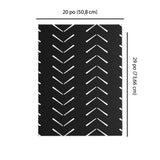 Gift Wrap Paper - White Big Arrow Black Mud Cloth