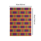Gift Wrap Paper - Blue Yellow Green Kente